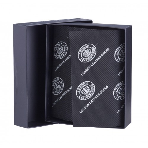 Black London Leathergoods Wallet Gift Box